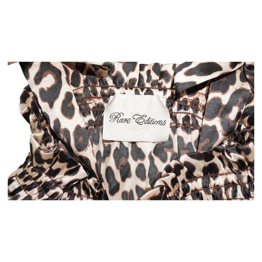 Rare Editions Leopard Print Ruffle Dress - Picture 4 of 5